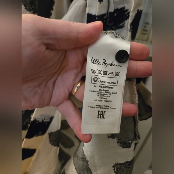 ✨️HOST PICK✨️ 100% Cotton Abstract Print Button Down Dress by Ulla Popken - Picture 10 of 15